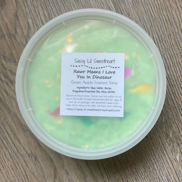 Rawr Means I Love You In Dinosaur Slime - Picture 3 of 3